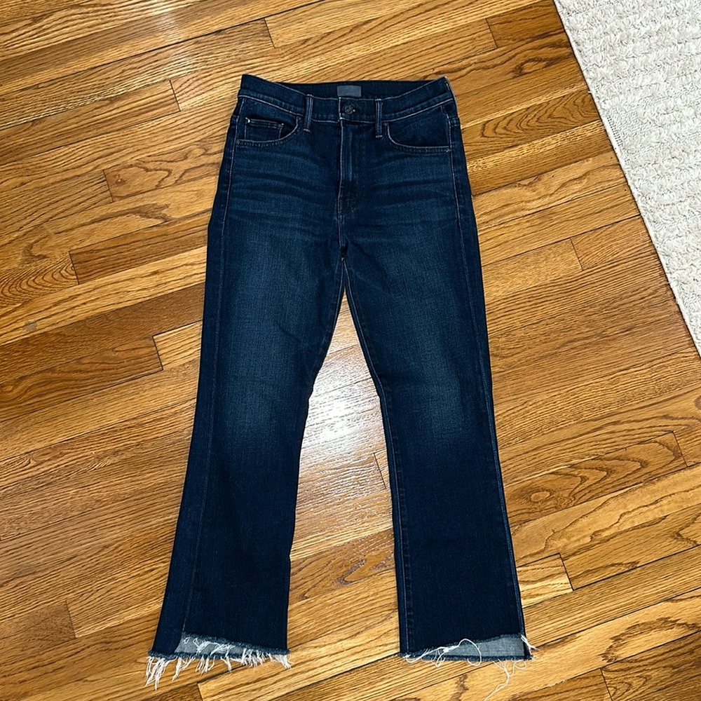 Mother The Insider Crop Step Fray